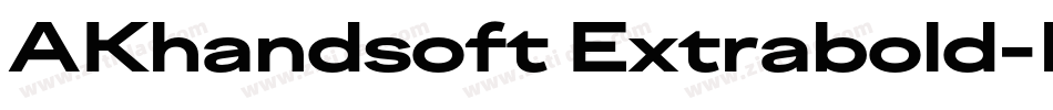 AKhandsoft Extrabold字体转换